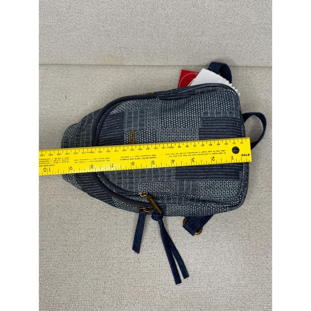 Rosetti Blue Patchwork Sling Backpack Mini Crossbody Bag‎ Denim NWT VACATION